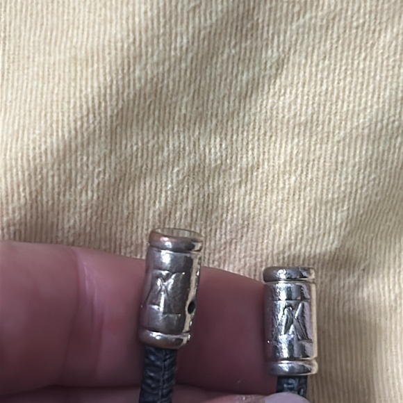 Louis Vuitton Damier Porte Cles black and silver keychain bag charm - Picture 14 of 14